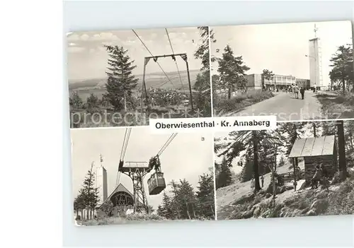 Oberwiesenthal Erzgebirge Fichtelberghaus Fichtelbergseilschwebebahn Eckbauerhuette  Kat. Oberwiesenthal