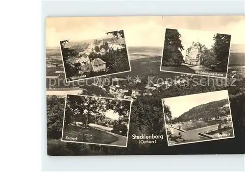 Stecklenberg Kurpark Freibad SV Erholungsheim Kat. Stecklenberg