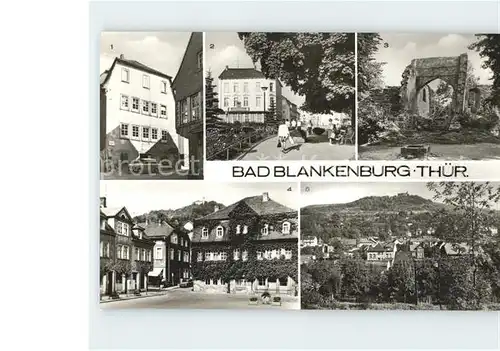 Bad Blankenburg Froebel Gedenkstaette FDGB Erholungsheim Greifenstein Burgruine Markt  Kat. Bad Blankenburg