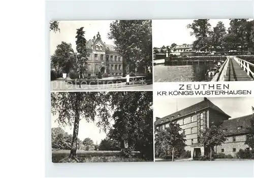 Zeuthen Seebruecke Rathaus Burg Kat. Zeuthen