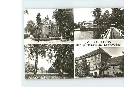 Zeuthen Rathaus Seebruecke Burg Kat. Zeuthen