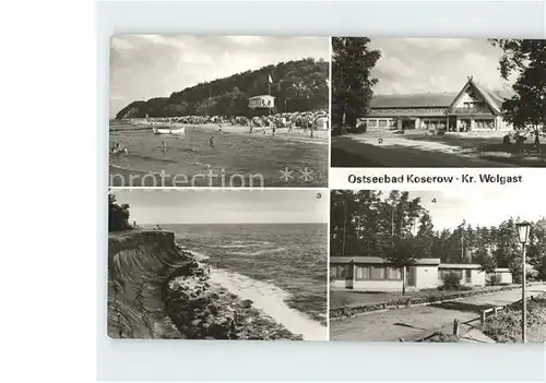 Koserow Ostseebad Usedom Strand Forstferienobjekt Damerow Streckelbergmauer Kat. Koserow