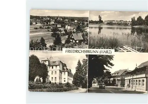 Friedrichsbrunn Harz Gondelteich Sanatorium Ernst Thaelmann FDGB Heim Gustav Zabel Zum Ramberg Kat. Friedrichsbrunn