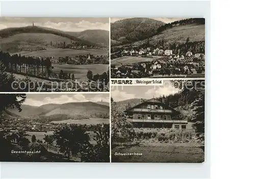 Tabarz Villen Datenberg Schweizerhaus Inselsberg Kat. Tabarz Thueringer Wald