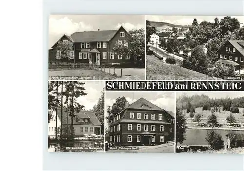 Schmiedefeld Rennsteig FDGB Erholungsheim Berghof Bad Hotel Thueringer Hof  Kat. Schmiedefeld Rennsteig