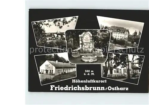 Friedrichsbrunn Harz Teilansichten Kat. Friedrichsbrunn