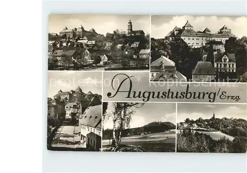 Augustusburg Ortsansichten Kat. Augustusburg