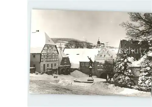 Lauenstein Erzgebirge Markt Kat. Geising