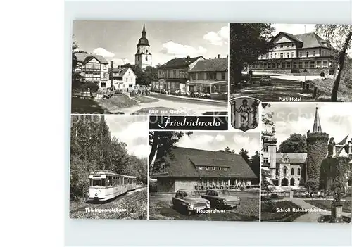 Friedrichroda Kirche Park Hotel Schloss Reinhardsbrunn  Kat. Friedrichroda