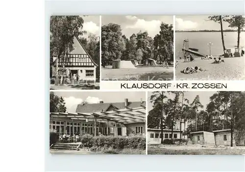 Klausdorf Mellensee Zossen Strand Gaststaette Cafe Kat. Mellensee