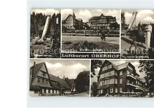 Oberhof Thueringen Ernst Thaelmann Haus Schanze Rennsteig Konsum Erholungsheim Bahnhof  Kat. Oberhof Thueringen