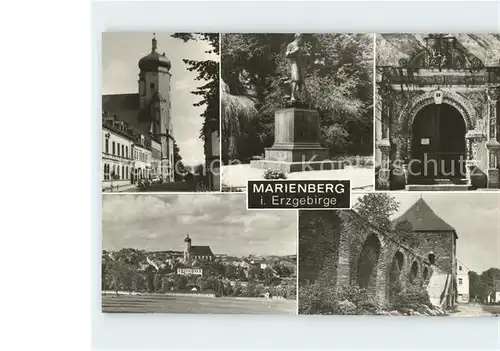 Marienberg Erzgebirge Kirche Burg Denkmal Kat. Marienberg