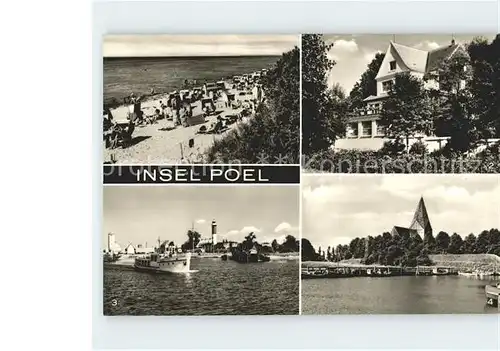 Insel Poel Schwarzer Busch Konsum Gaststaette Seeblick Hafen Leuchtturm  Kat. Insel Poel