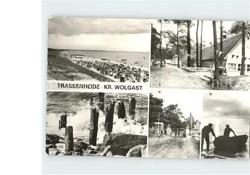 Trassenheide Usedom Strand Ferienlager Friedrich Schiller Universitaet Jena Zeltlager JP Raymonde Dien  Kat. Trassenheide