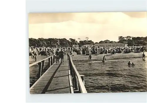 Kuehlungsborn Ostseebad Strand Bruecke Kat. Kuehlungsborn