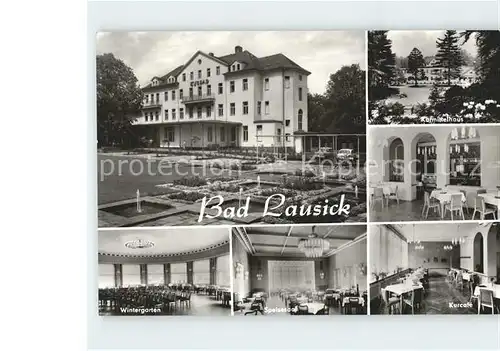 Bad Lausick Kurmittelhaus Kurcafe Speisesaal Wintergarten  Kat. Bad Lausick