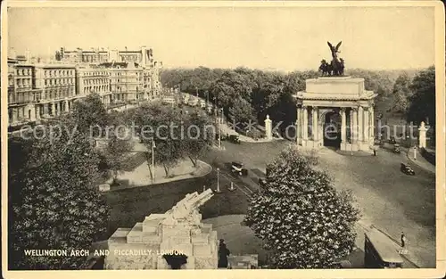 London Wellington Arch Piccadilly  Kat. City of London