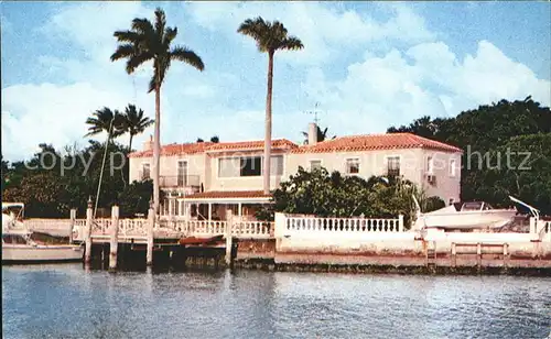 Miami Florida Biscayne Bey waterfront home Anita Bryant Kat. Miami