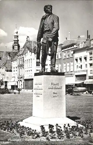 Vlissingen Standbeeld Frans Naerebout Kat. Vlissingen