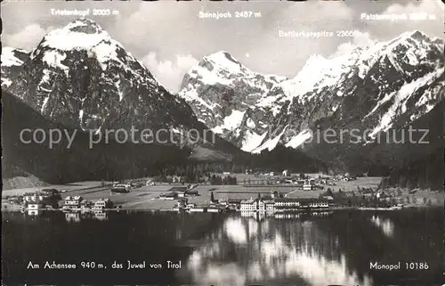 Achensee Tristenkopf Sonnjoch Bettlerkarspitze  Kat. Eben am Achensee