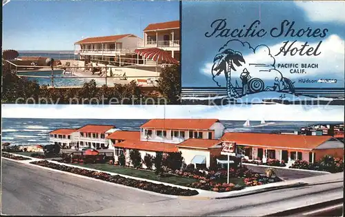 San Diego California Pacific Shores Hotel Pacific Beach Calif Kat. San Diego