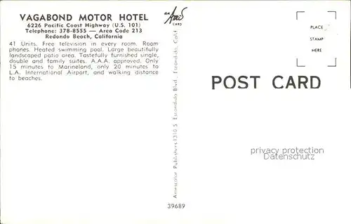 Redondo Beach Vagabond Motor Hotel Kat. Redondo Beach