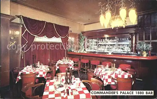 New Orleans Louisiana 1880 Bar Commanders Palace Kat. New Orleans