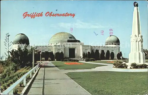 Los Angeles California Griffith Observatory Kat. Los Angeles