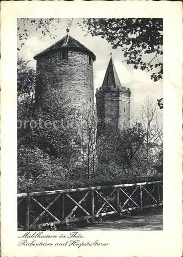 Muehlhausen Thueringen Rabenturm Hospitalturm  Kat. Muehlhausen Thueringen