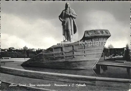 Abano Terme Zona residenziale Monumento C Colombo Kat. Abano Terme