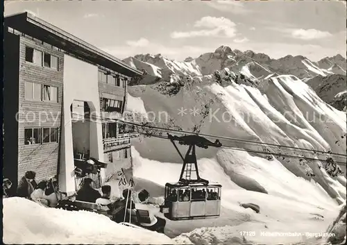 Oberstdorf Nebelhornbahn Bergstation Moedelegabelgruppe Kat. Oberstdorf