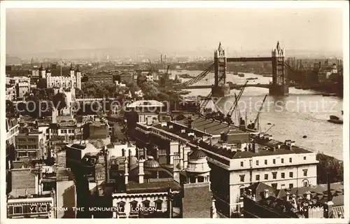 London Blick vom Monument Kat. City of London