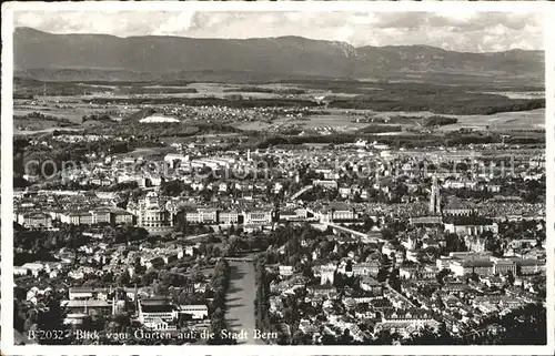 Bern BE Blick vom Gurten Golfhotel Restaurant Kat. Bern