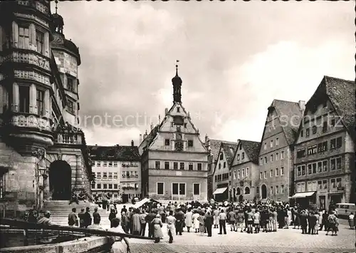 Rothenburg Tauber Marktplatz Kat. Rothenburg ob der Tauber