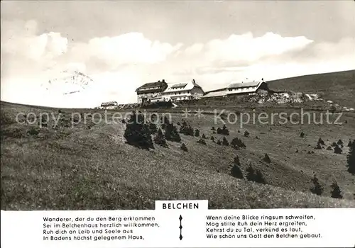 Belchen Baden  Kat. Neuenweg