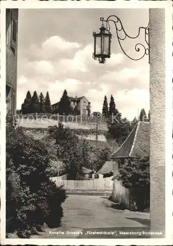 Meersburg Bodensee Annette Drostes Fuerstenhaeusle Kat. Meersburg