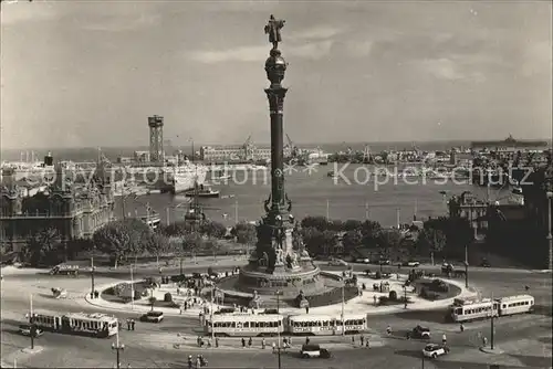 Barcelona Cataluna Puerta de la Paz Columbus Monument Kat. Barcelona