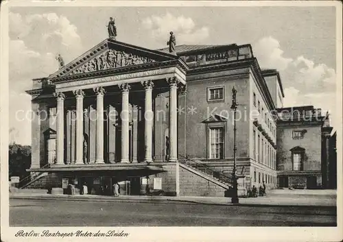 Berlin Staatsoper Unter den Linden Kat. Berlin