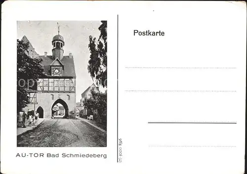 Bad Schmiedeberg Autor Kat. Bad Schmiedeberg Duebener Heide