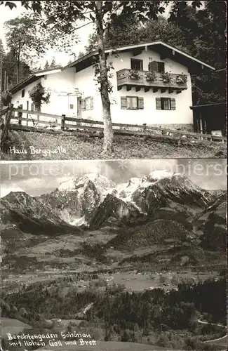 Berchtesgaden Haus Bergquelle Schoenau Hohen Goll Brett Kat. Berchtesgaden