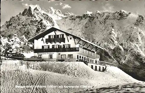 Karwendel Berggasthof Groeblalm Kat. Schwaz