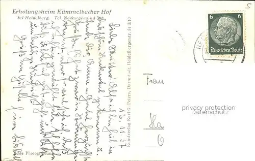 Neckargemuend Kuemmelbacher Hof  Kat. Neckargemuend