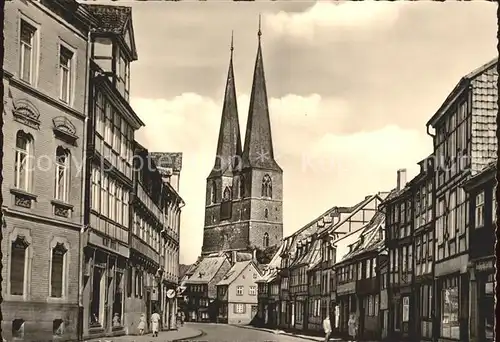 Quedlinburg Poelkenstrasse Nikolaikirche Kat. Quedlinburg