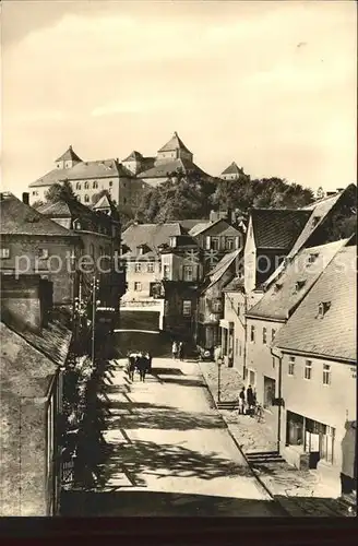 Augustusburg Dorfpartie Burg Kat. Augustusburg