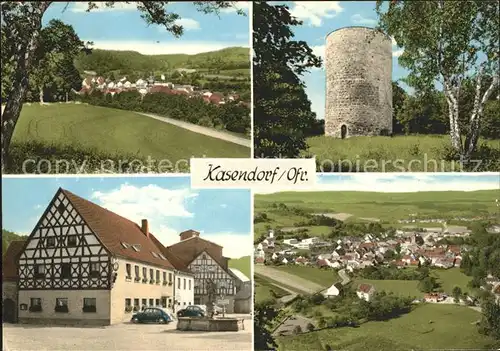 Kasendorf Oberfranken Turm Gasthaus Ortsansichten Kat. Kasendorf