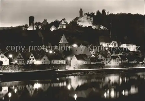 Hirschhorn Neckar Schloss Hotel auf der Burg Kat. Hirschhorn (Neckar)