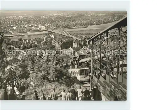 Dresden Loschwitz Blasewitz Schwebebahn Kat. Dresden Elbe