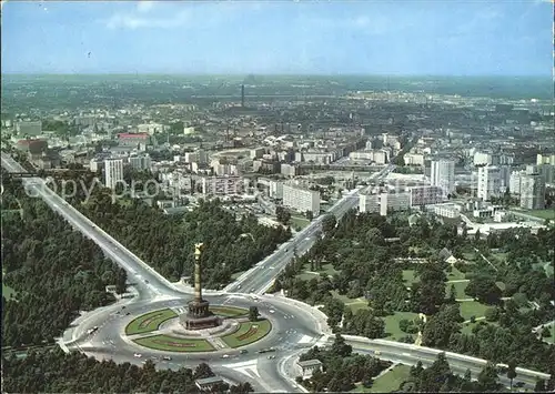 Berlin Tiergarten Siegessaeule Hansaviertel Victory Column Hansa puarters Kat. Berlin