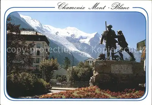 Chamonix Hte Savoie Statue Guide Balmat Kat. Chamonix Mont Blanc