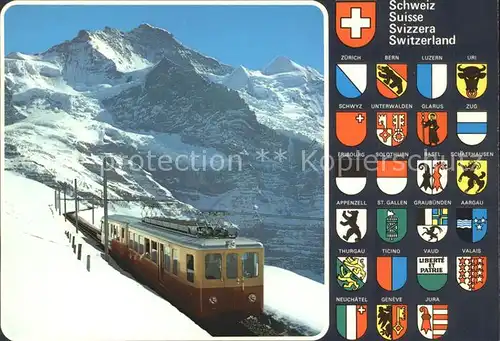 Jungfraubahn Jungfrau Wappen Schweiz  Kat. Jungfrau